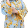 Lemon And Blue Flower Suit