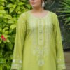 Womens 2PC Olive Suit